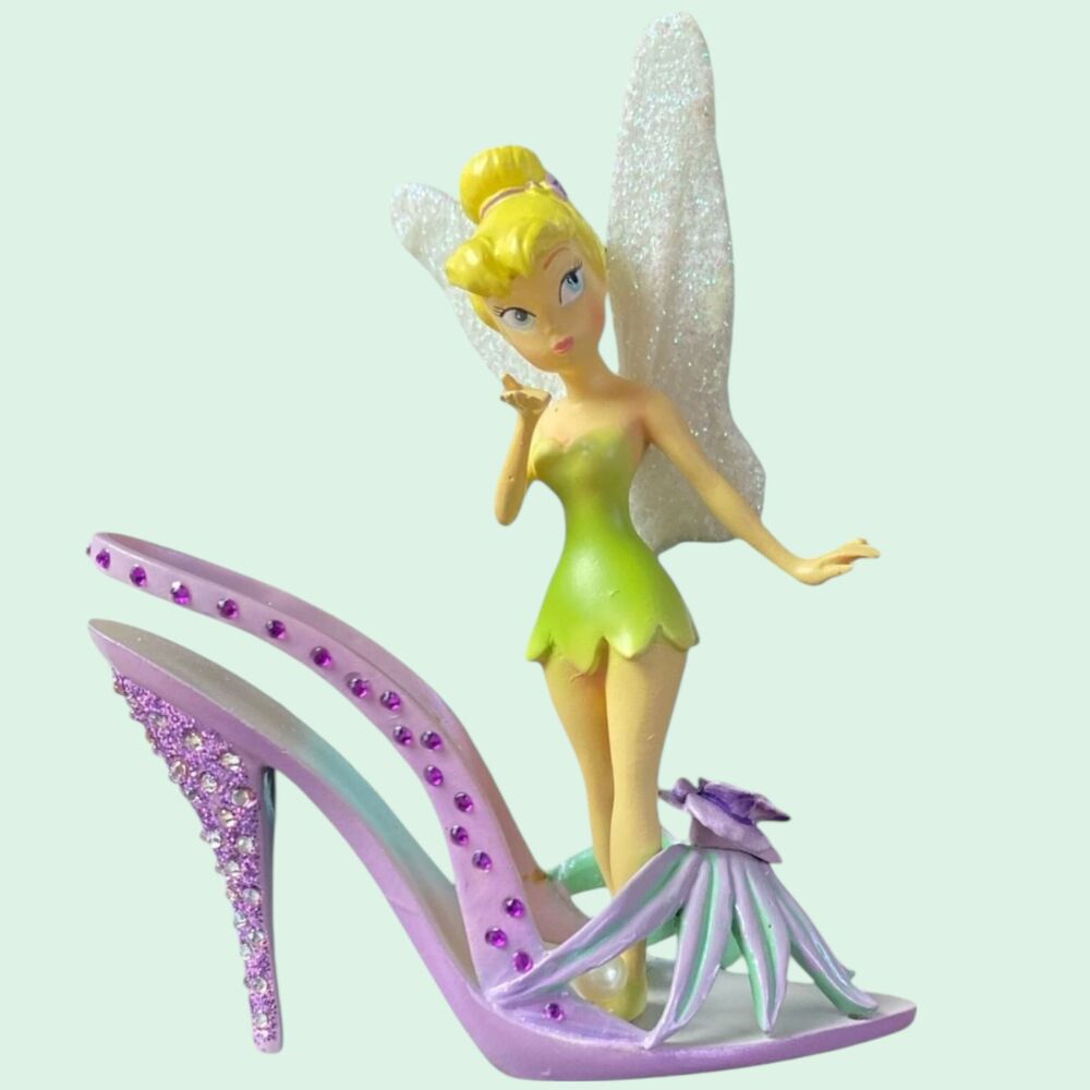 Hamilton Tinker Bell Pretty Posy Shoe Figurine Disney Fairy Collectible